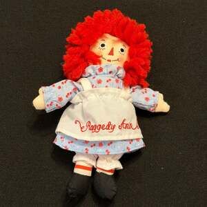Aurora Raggedy Ann 8" Classic Plush Doll with Embroidered Apron